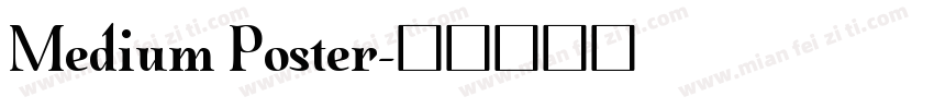 Medium Poster字体转换